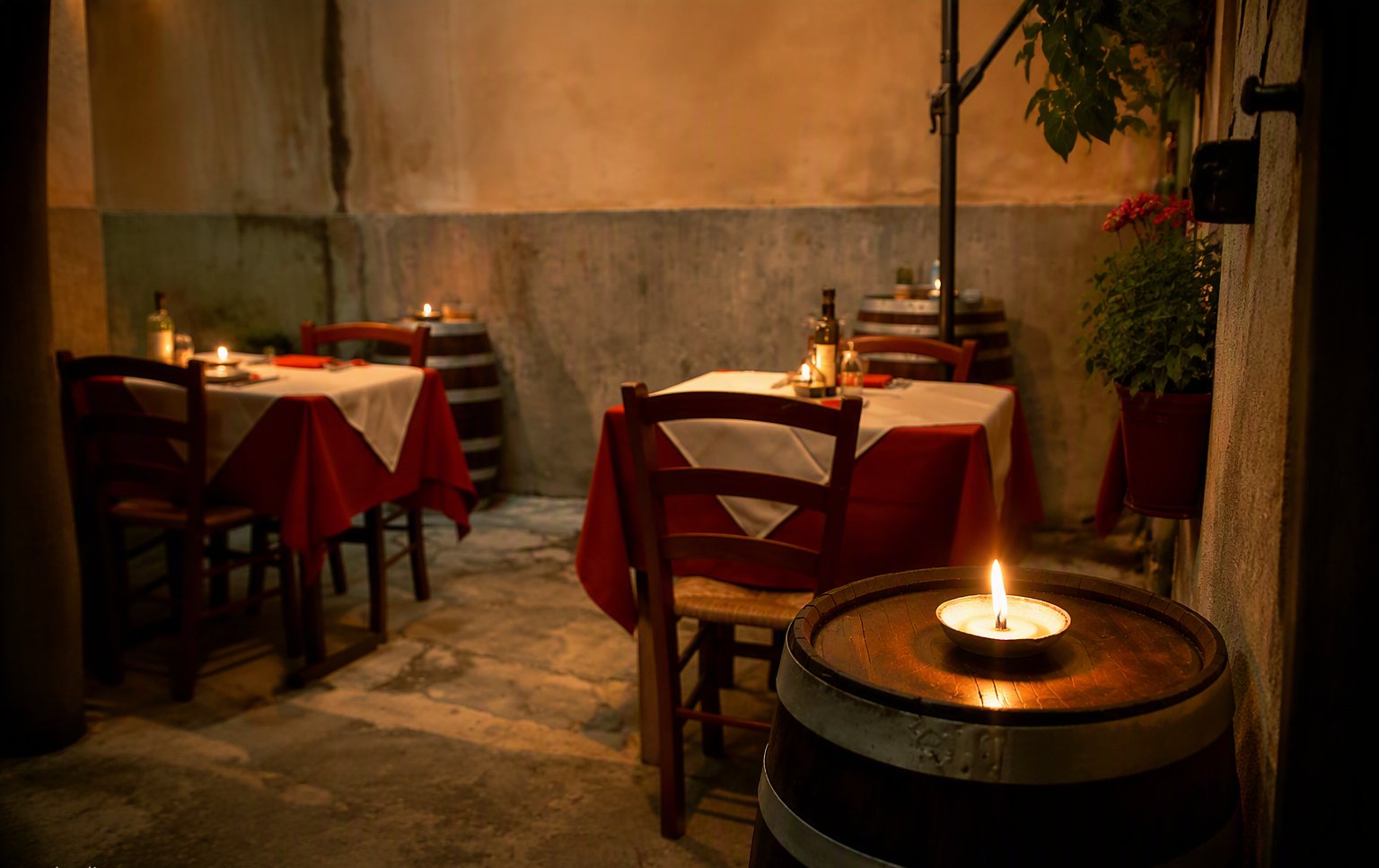 L'angolo con la botte e la candela